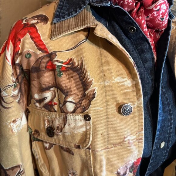 Iconic Vintage Ralph Lauren Cropped Rodeo Western Jacket Size Medium - Picture 5 of 10